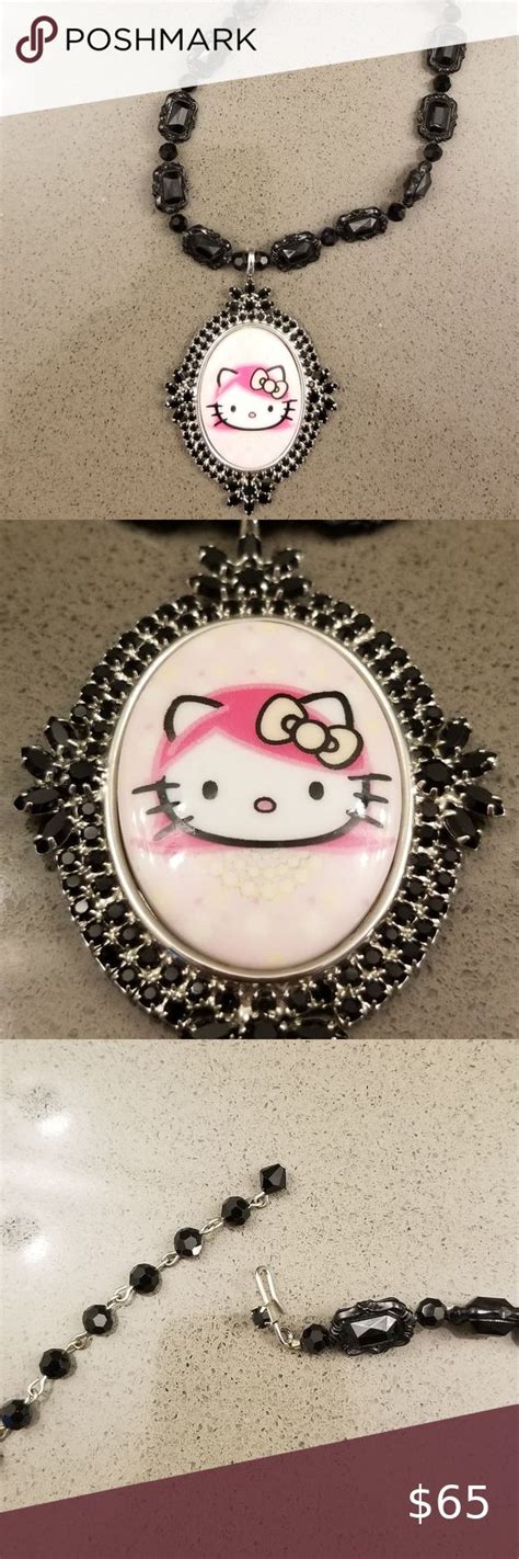 tarina tarantino hello kitty necklace womens jewelry necklace cat necklace bridal pearl necklace