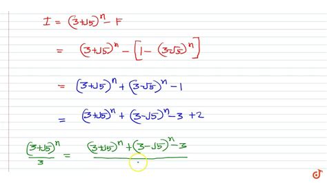 Simplify The Binomial Expansion 3 Sqrt5n 3 3 Sqrt5n3