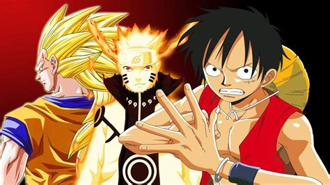 Goku Luffy Naruto And Bleach