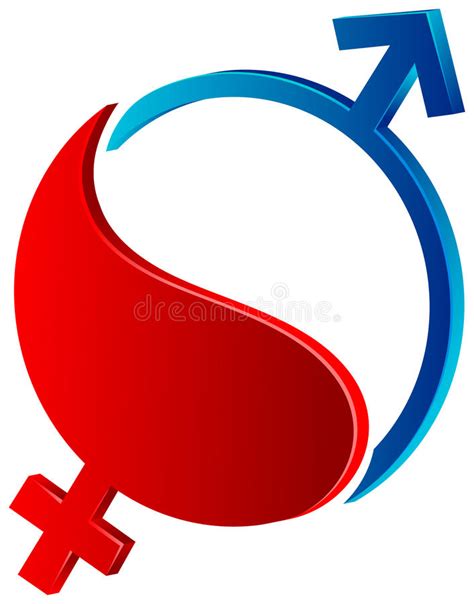 Sex Symbol Ying Yang Stock Vector Illustration Of Male 50961274