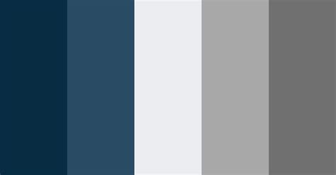 Blue And Gray Template Color Scheme Blue