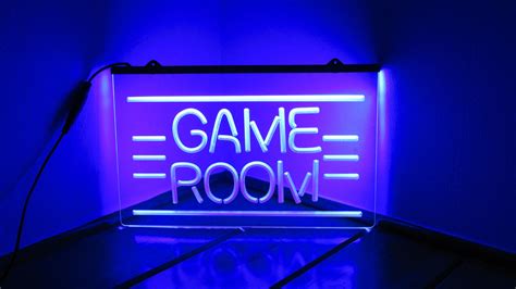 Game Room Acrylic Led Neon Light Sign Gaming Pc Laptop Etsy