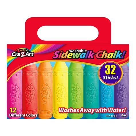 Cra Z Art Sidewalk Chalk Assorted Colors 32box 10817 6