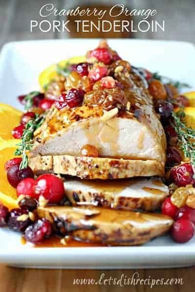 Place pork in a slow cooker, and cover with the sauce mixture. Slow Cooker Cranberry Orange Pork Tenderloin | Let's Dish Recipes