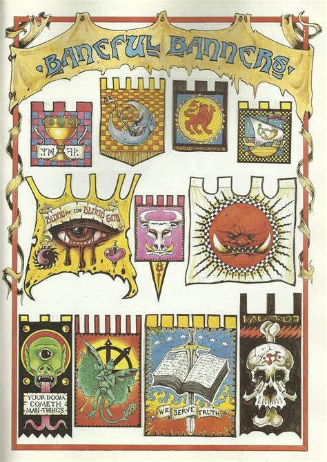 Classic Banners From The Citadel Compendium C1985 Warhammer Fantasy