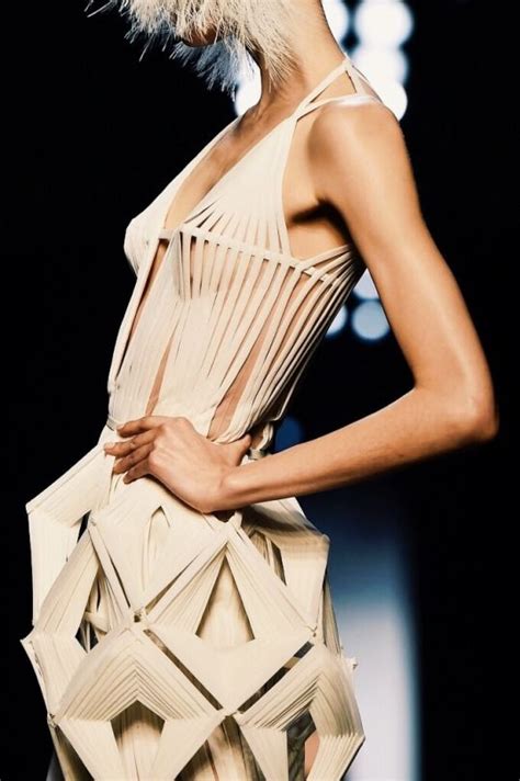 Jean Paul Gaultier Spring 2015 Haute Couture Geometric Fashion