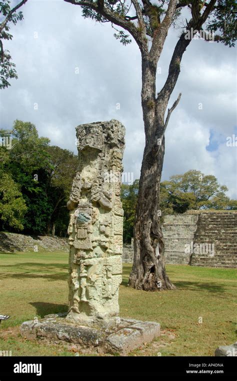 Mittelamerika Honduras Copan Aka Xukpi In Maya Große Plaza Von
