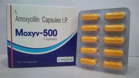 Moxyv 500 Amoxicillin Capsules Ip 500mg V Revive Medicure Private
