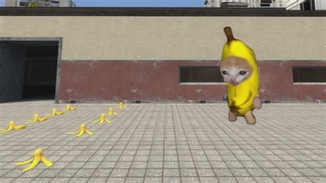 Banana Cat Nextbot Vs Banana Peel Gmod Youtube