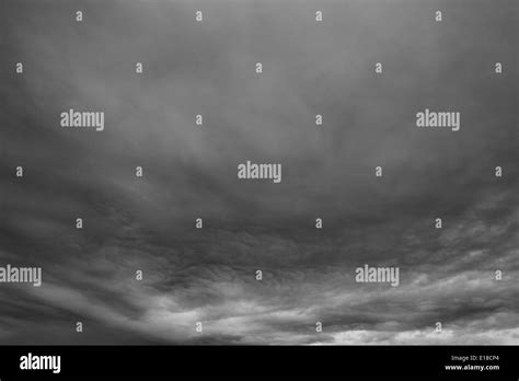 Rainy Clouds The Stormy Clouds Over Horizon Stock Photo Alamy