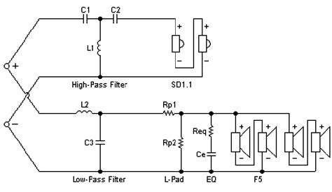 3 Way Speaker Crossover Circuit Diagram Circuit Diagram