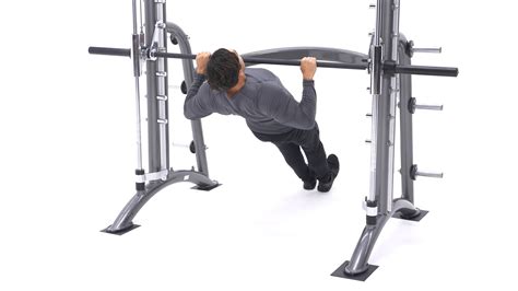Smith Machine Inverted Row Exercise Videos And Guides