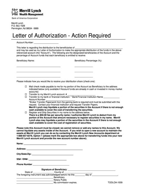 Beneficiary Letter Fill Out And Sign Printable Pdf