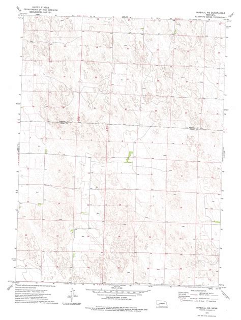 Imperial Ne Topographic Map 124000 Scale Nebraska