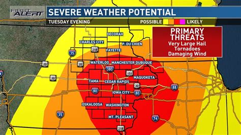 Evolving Severe Weather Threat Tuesday Youtube