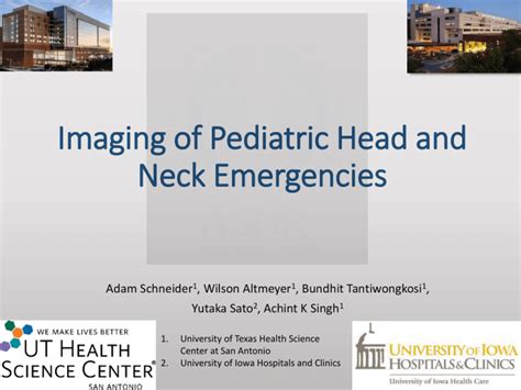 Imaging Of Pediatric Head And Neck Emergencies