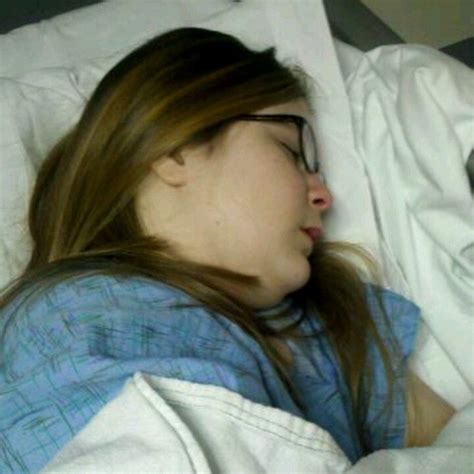 Me Passed Out At The Hospital After My Surgery I Passed Surgery