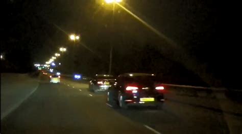 Watch Hundreds Line Side Of Road As Street Racers Take Over Area