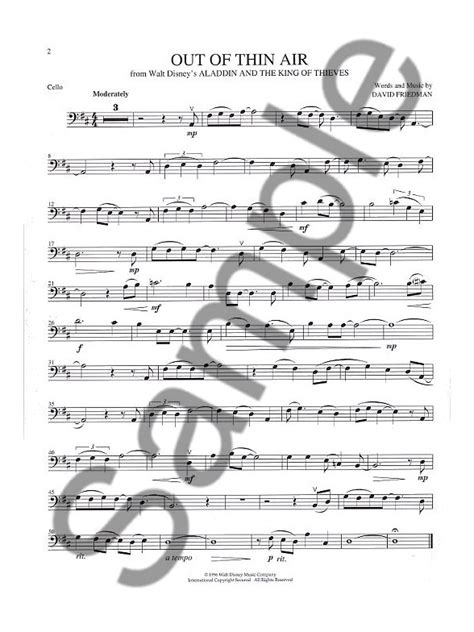 Disney Movie Magic Cello Cello Sheet Music Sheet Music And Songbooks