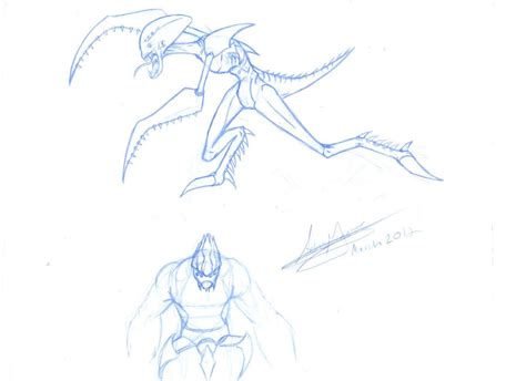 Alien Design Sketches By Medellinboy On Deviantart
