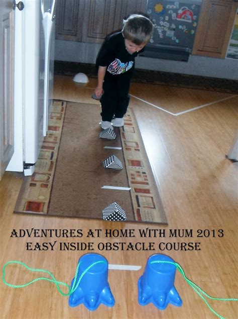 Adventures At Home With Mum Easy Gross Motor Obstacle Course