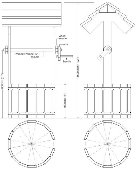 🌼 How To Build A Wooden Wishing Well Buildeazy