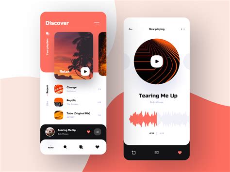 Music App Ui Case 2 Mobile App Design Inspiration Music App Design