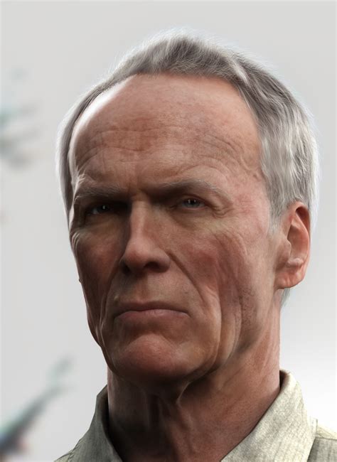Dark And Lightportrait Of Clint Eastwood