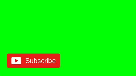 Corner Subscribe Button Greenscreen Bottom Corner Youtube