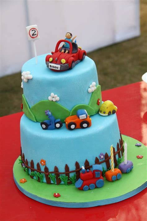 Finally, children who play video games love cakes. Fondant Birthday Cake for a Baby Boy | Frolic Cakes - My ...