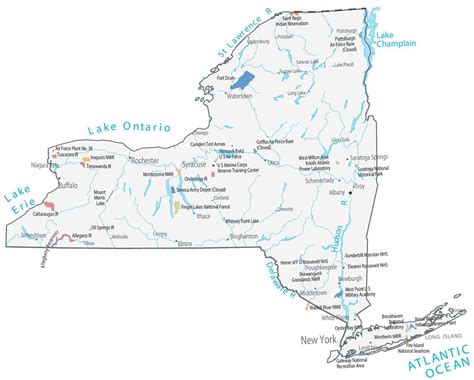 Map Of New York Cities And Roads GIS Geography