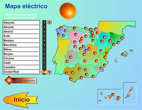 Mapa Interactivo De España Capitales De Provincias De España Genmagic