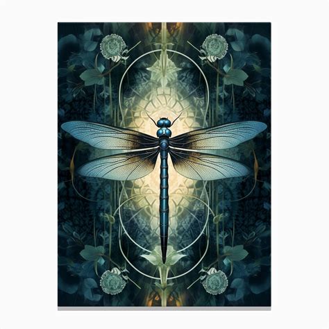 Dragonfly Geometric 7 Canvas Print By Dragonfly Dreams Fy