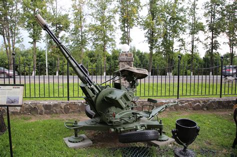 The Soviet Coupled Anti Aircraft Gun 23 2 23 Mm As Part Of Two Anti