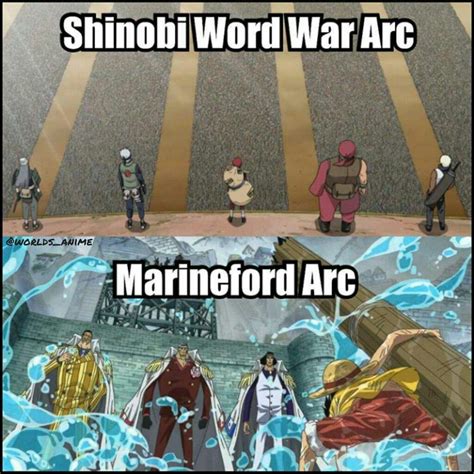 Shinobi World War Arc Vs Marineford Arc Anime Amino