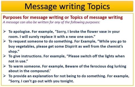 Message Writing For Class 8 Format Examples Topics Cbse