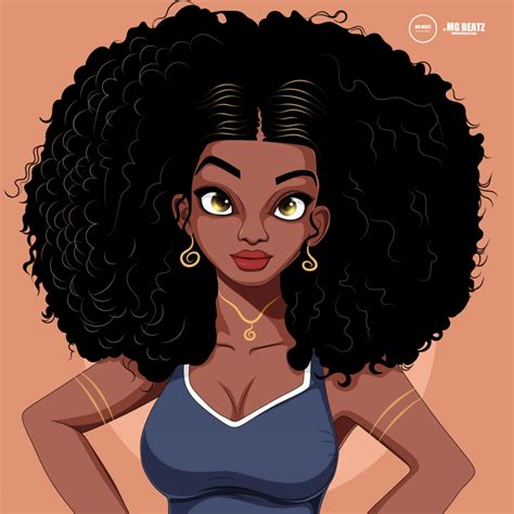 Pin By Naty Alarcon On Girly S And Pics And Art Girl Cartoon Afro