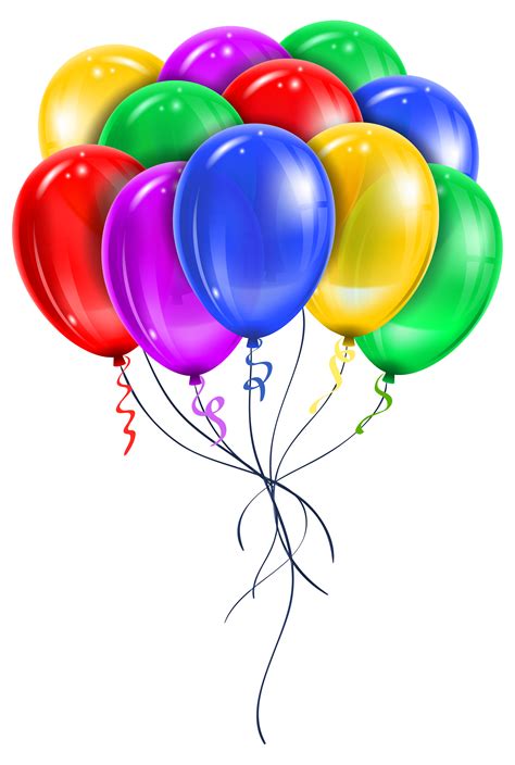 Transparent Multi Color Balloons Png Picture Clipart Feliz Cumpleaños