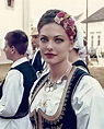 Serbian things — Serbian girl in Serbian traditional clothes from... in ...