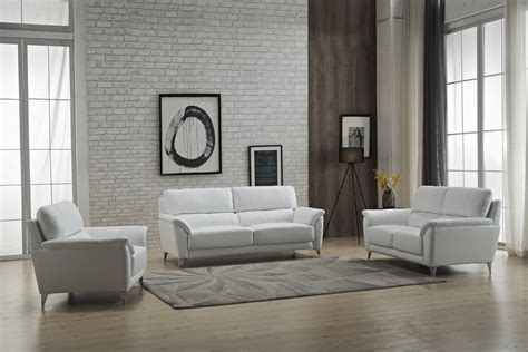 Living Room White Leather Sofa Set Uk