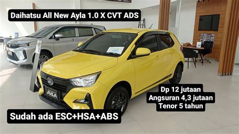 Review All New Daihatsu Ayla X Cvt Ads Youtube