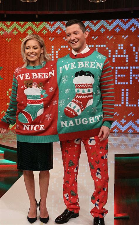Kelly Ripa From Stars In Ugly Holiday Sweaters E News