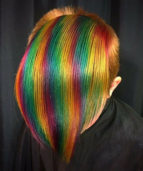 Rainbow Stripes By Ursula Goff Hair Dye Tutorial Perfect Hair