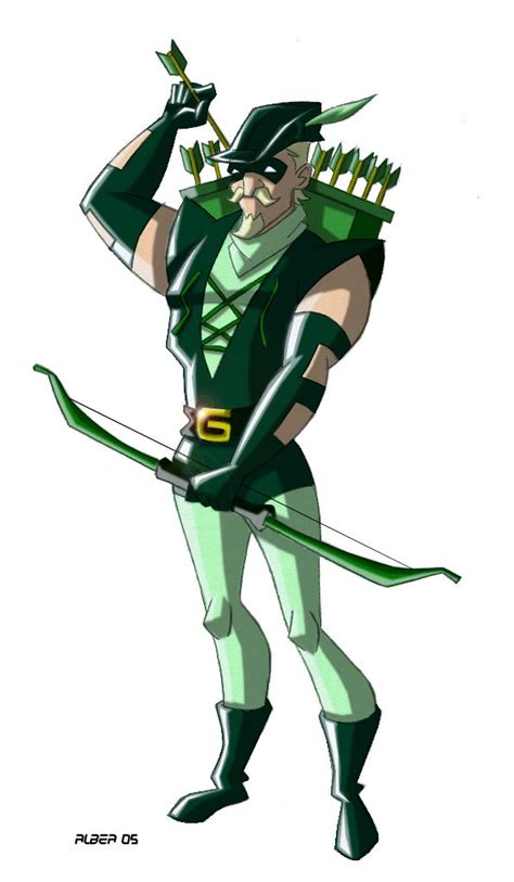 Classic Green Arrow In Fernando Albeas Classic Dc Heroes Comic Art