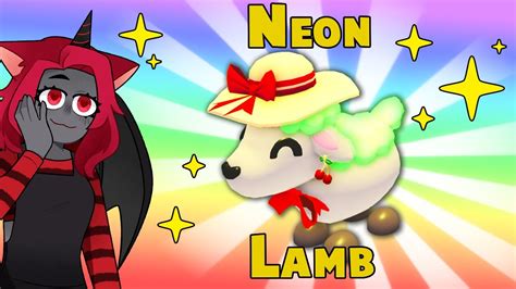 Making Our Lamb Neon In Adopt Me Roblox Youtube
