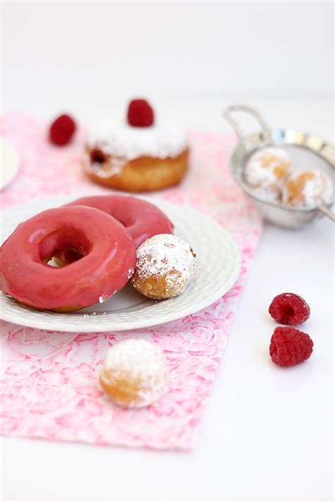 Raspberry Glazed Donuts