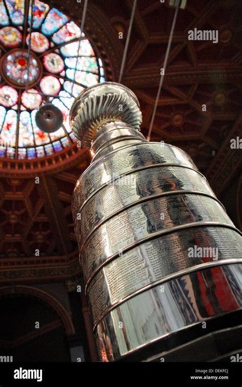 Close Up Hockey Trophy Stanley Cup Hi Res Stock Photography And Images