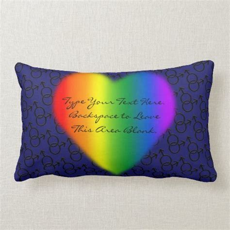 Gay Pride Pillow Custom Rainbow Love Throw Pillow Zazzle