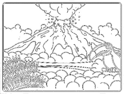 Volcano Coloring Pages For Kids Coloring Home