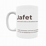Taza con el significado del nombre Jafet.